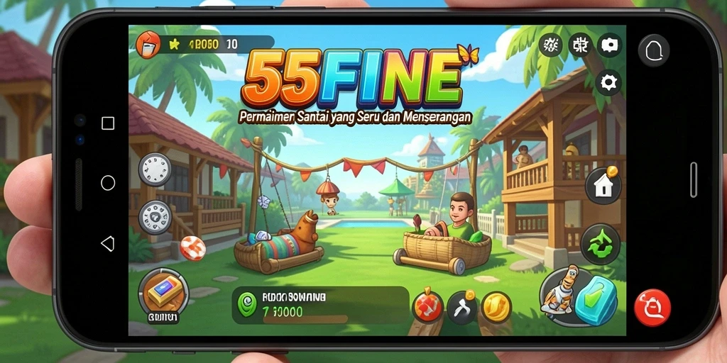 Tampilan gameplay <strong>55FIVE</strong> yang seru dan menghibur.
