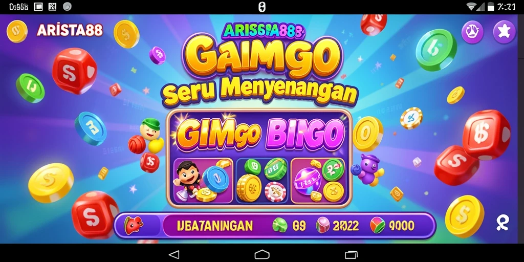 Screenshot gameplay ARISTA88 menunjukkan suasana permainan Bingo yang seru.