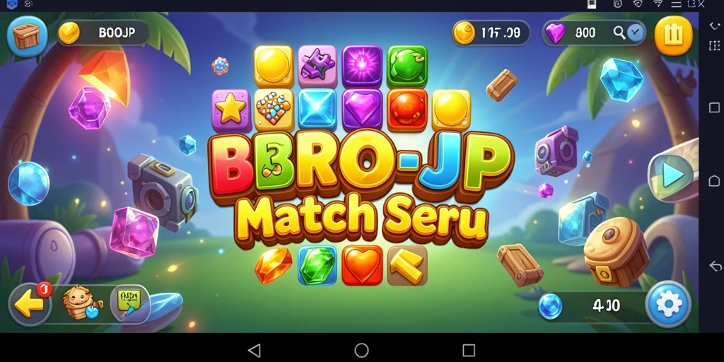 Tampilan bermain BROJP yang menarik dengan elemen colorful.