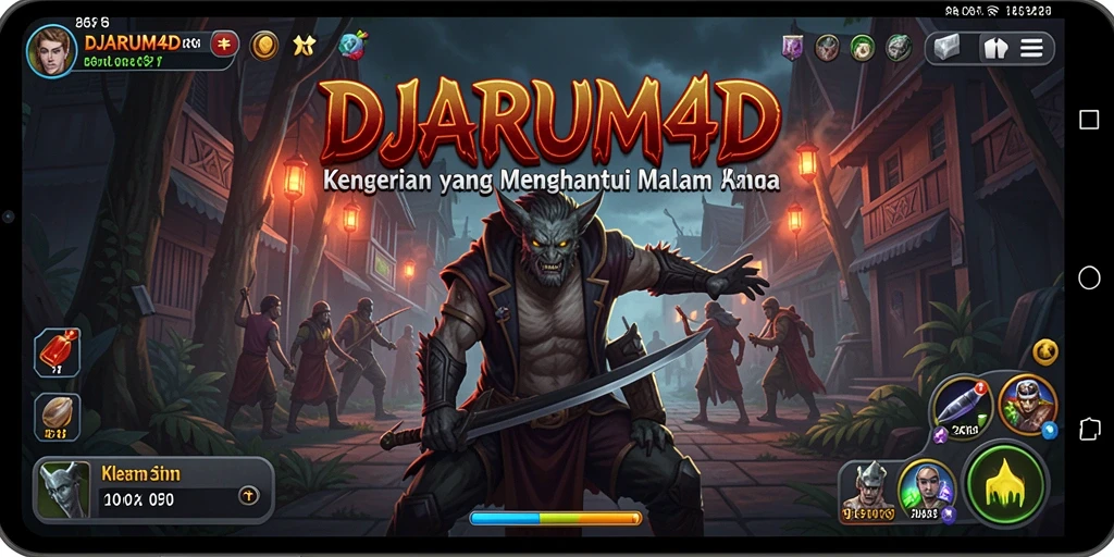 Screenshot gameplay DJARUM4D yang menampilkan suasana mencekam dan menyeramkan.