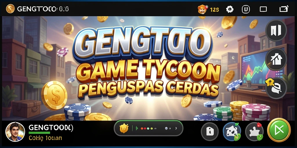 Screenshot GENGTOTO menunjukkan gameplay Tycoon yang mendalam dan menarik.