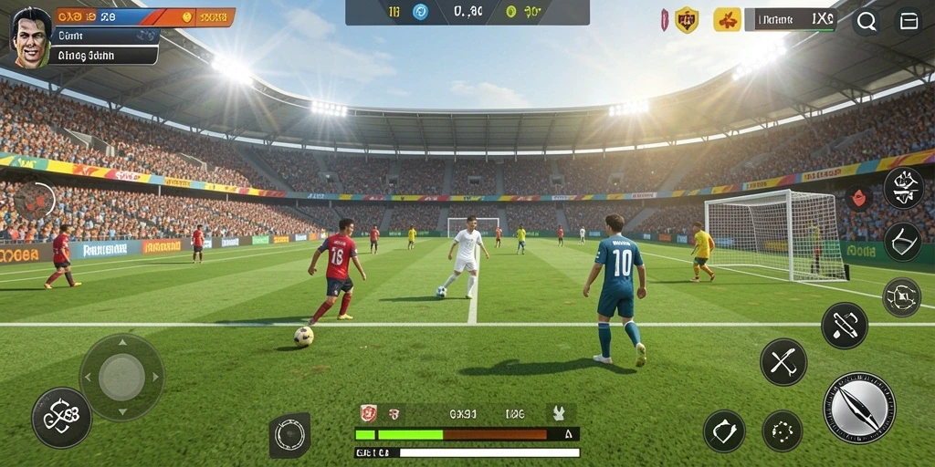 Tampilan gameplay GX88 yang mendebarkan saat pertandingan sepak bola.