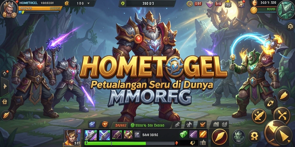 Screenshot gameplay HOMETOGEL menampilkan pertarungan seru di dunia MMORPG.