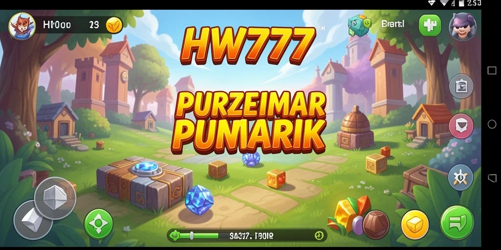 Tampilan gameplay menarik dari HW777 dengan berbagai teka-teki.