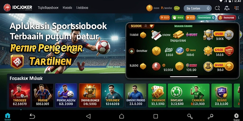 Tampilan antarmuka IDCJOKER yang menarik untuk taruhan olahraga.