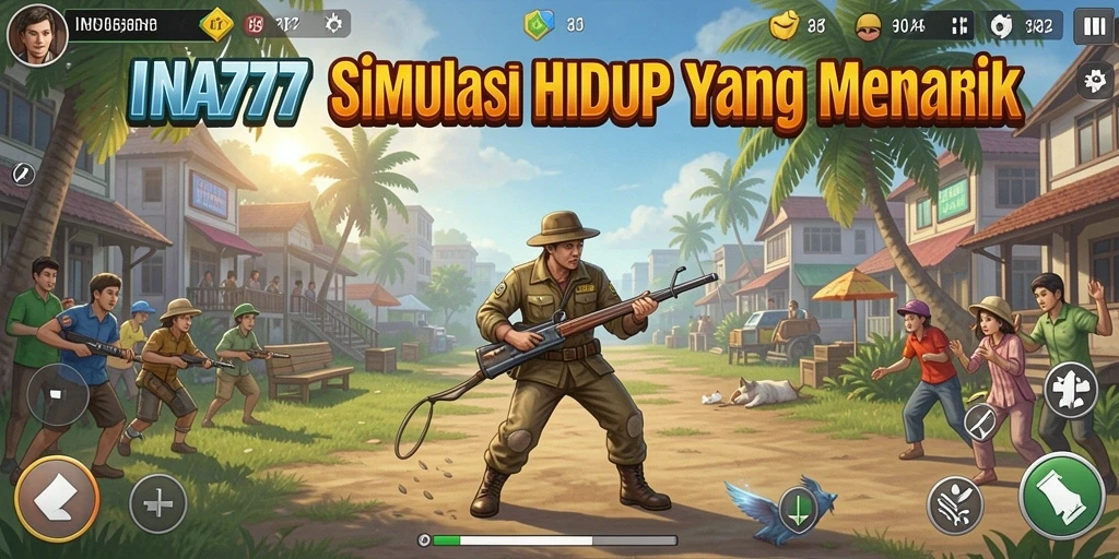 Tampilan menarik dari gameplay INA777 yang menggambarkan berbagai aktivitas simulasi.