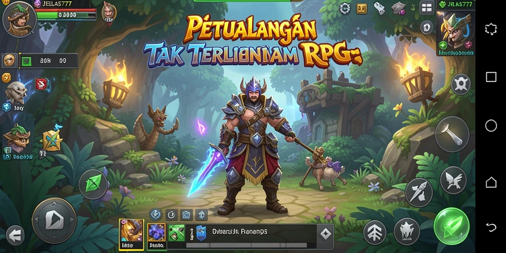 Screenshot gameplay JELAS777 menampilkan aksi seru dalam pertarungan RPG.