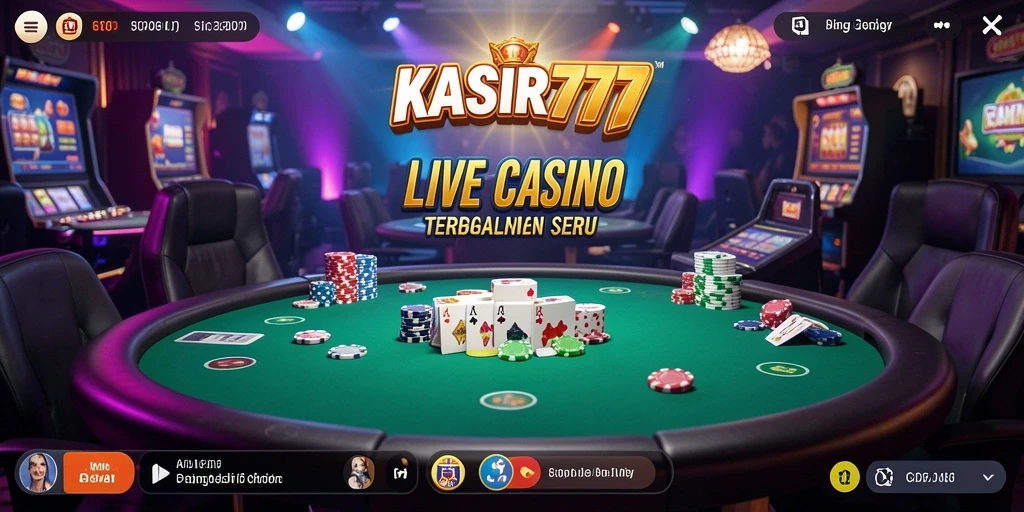 Tampilan gameplay KASIR777 yang menarik dengan dealer profesional.