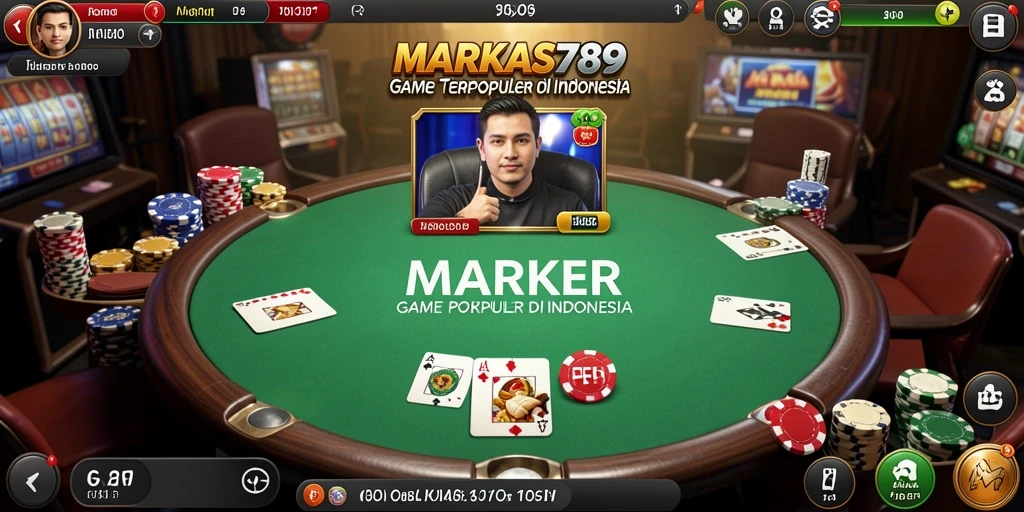 Tangkapan layar gameplay poker di MARKAS789 yang seru dan interaktif.