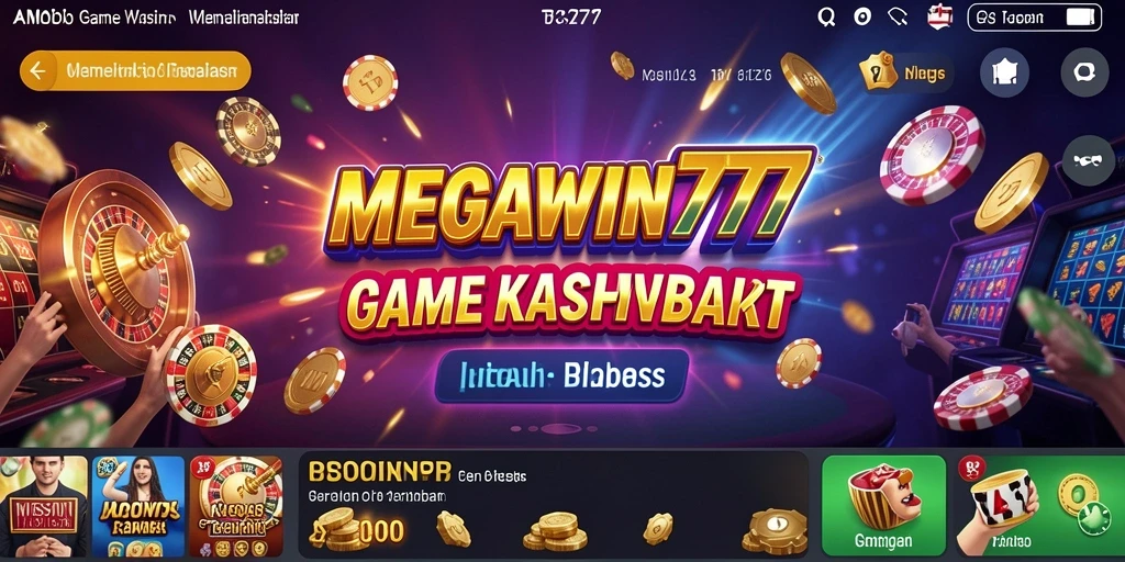 Gameplay memukau dari MEGAWIN777 dalam aplikasi Kasino.