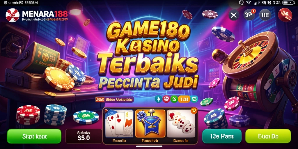 Screenshot MENARA188 menunjukkan aksi seru dalam permainan kasino.