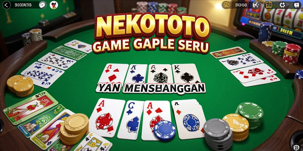 Gameplay seru NEKOTOTO dengan teman-teman di Gaple.