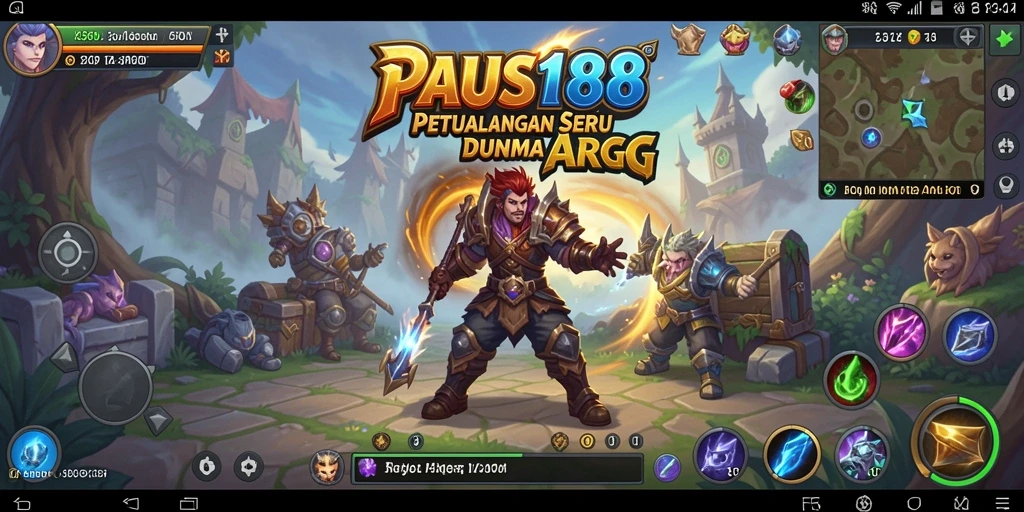 Tampilan epik dari gameplay ARPG PAUS188 yang mendebarkan.