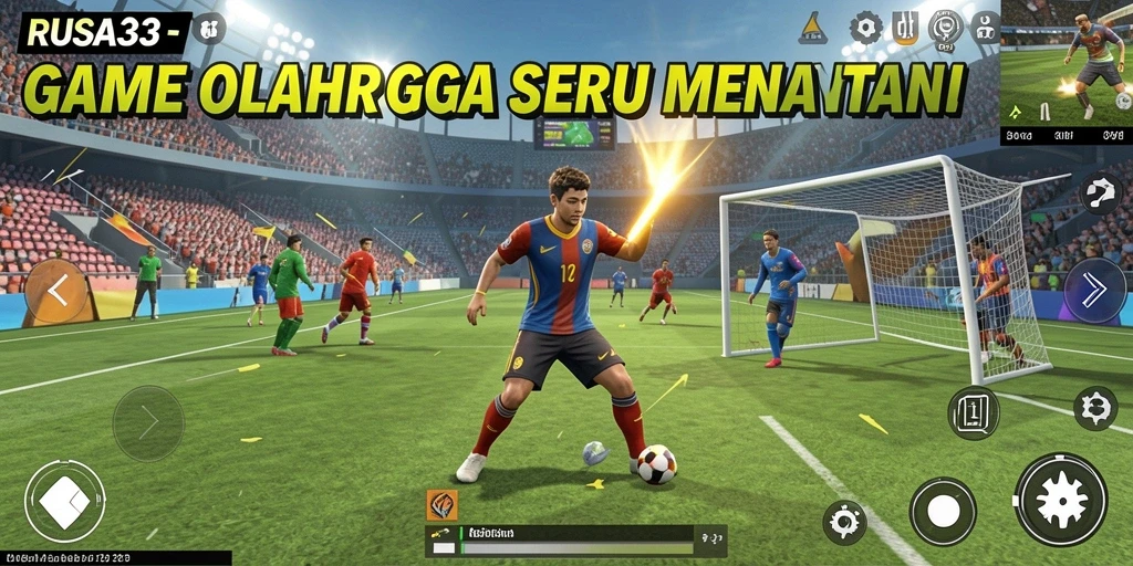 Screenshot gameplay RUSA33 menampilkan aksi mendebarkan dalam olahraga.
