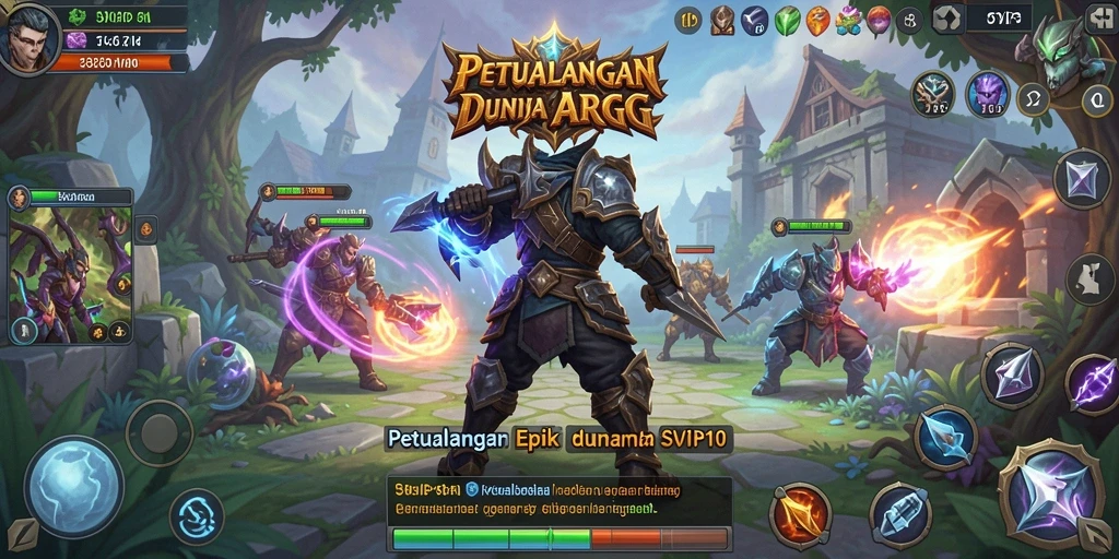Tampilan gameplay ARPG yang seru dan grafis menawan dalam SVIP10.