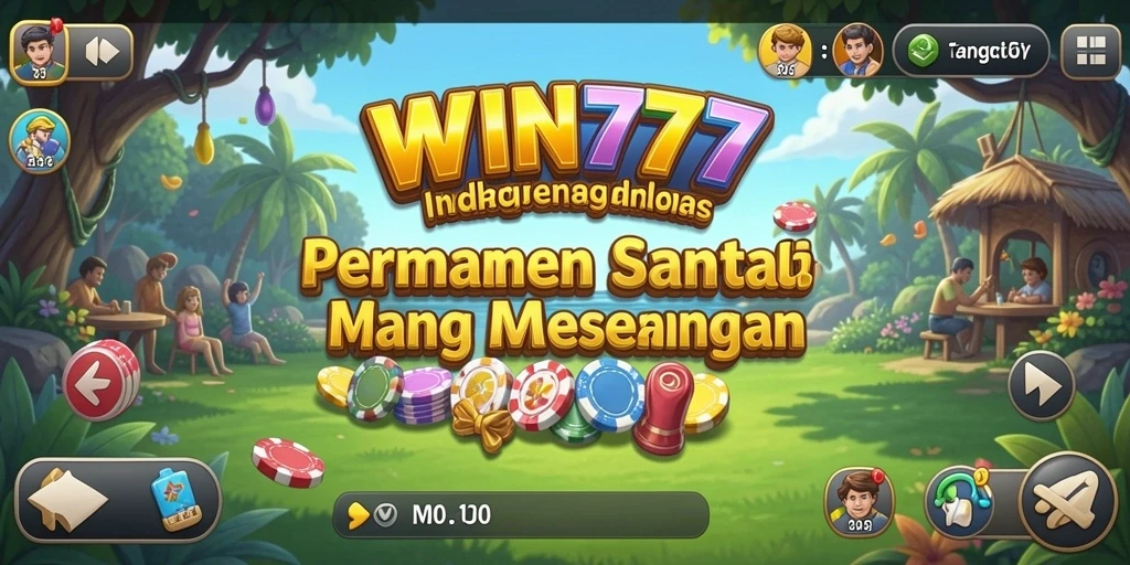 Tampilan gameplay utama WIN777 yang menghibur dan penuh warna.