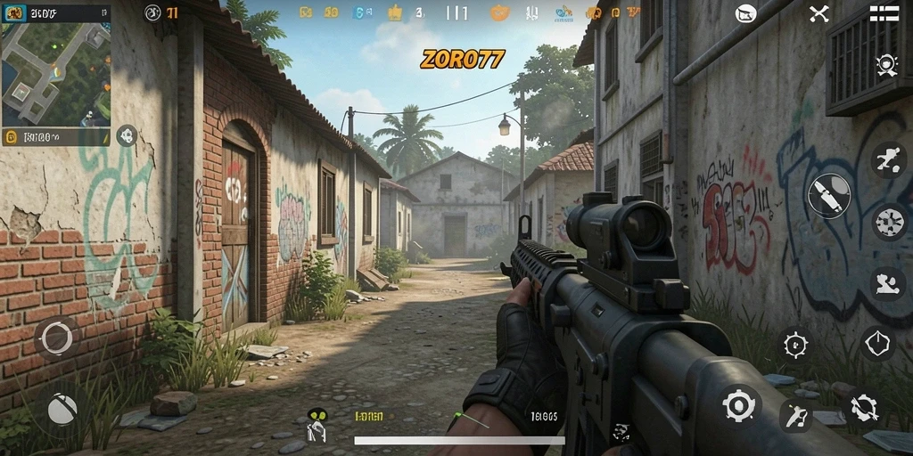Tangkapan layar dari gameplay <strong>ZORO77</strong> yang seru dan mendebarkan.